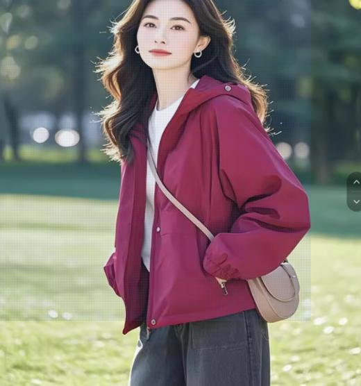 （预售15天）超火春季高级小众不撞款，超好看连帽冲锋衣外套LJX-366 商品图0