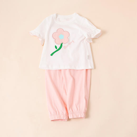 贝贝怡女童T恤套装 商品图2