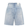 【2件9折】【Petit Bari】花朵贴布绣毛边牛仔短裤 直筒浅色浅蓝色薄款 商品缩略图3