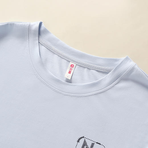 芬腾男士睡衣夏季纯棉短袖短裤套装青年男款宽松休闲可外穿家居服 商品图2