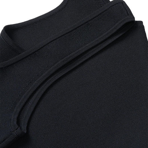 【2件9折】【Petit Bari】 气质修身方领长款连衣裙 平肩显瘦四季连衣裙 商品图4