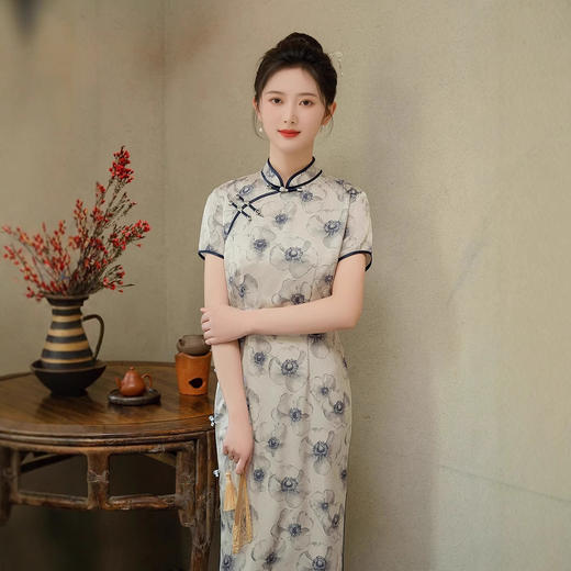 新中式高级感，改良气质国风旗袍LJX-372 商品图1