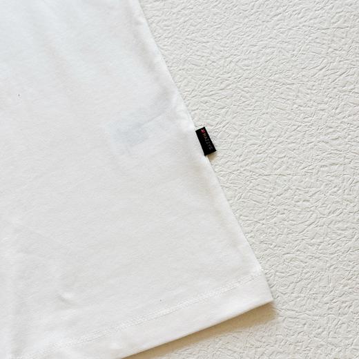 点此购买 哈吉斯夏季男士休闲小LOGO纯棉基础白色短袖T恤 bk 313578 商品图13