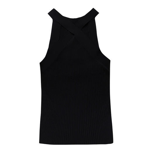 【2件9折】【Petit Bari】修身简约交叉背带针织背心吊带 商品图3