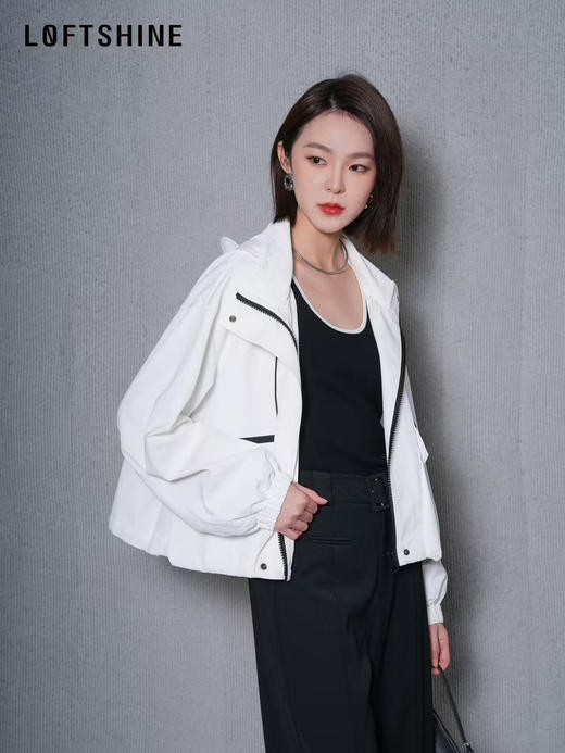 珞炫/LOFTSHINE白色短款夹克 商品图2