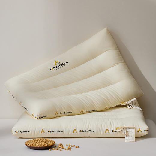 自然醒全棉A类大豆纤维立体安睡枕头家用成人护颈椎助睡眠枕芯宿舍单人睡觉整头XK 商品图6