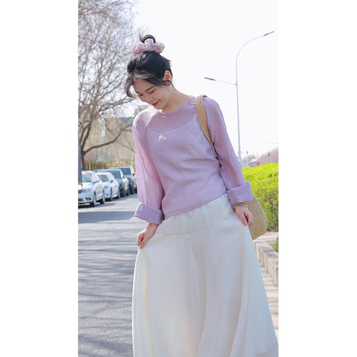 【抖音专属】新中式上衣（25708101紫菂-结缘款） 商品图3