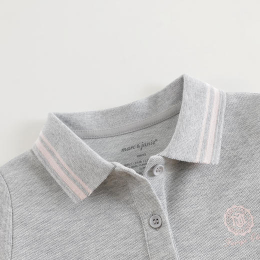 [凉感]马克珍妮女童复古学院polo百褶连衣裙儿童运动裙夏装550703 商品图4