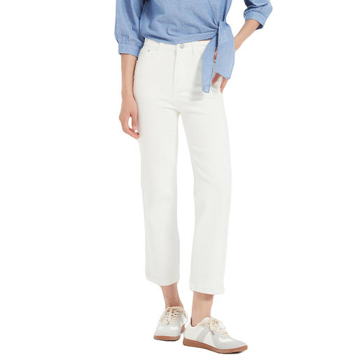 【2件9折】【Petit Bari】修身直筒九分烟管牛仔裤浅色直筒裤九分裤 商品图0