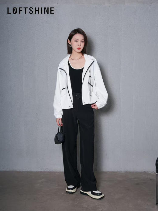 珞炫/LOFTSHINE白色短款夹克 商品图1
