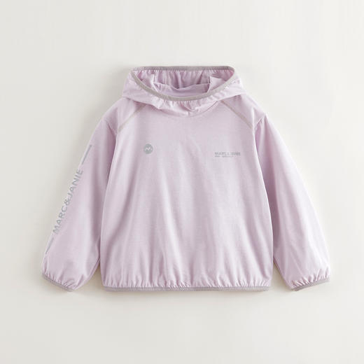 马克珍妮男女童防晒连帽运动衫 儿童T恤上衣2025年春装新款550309 商品图2