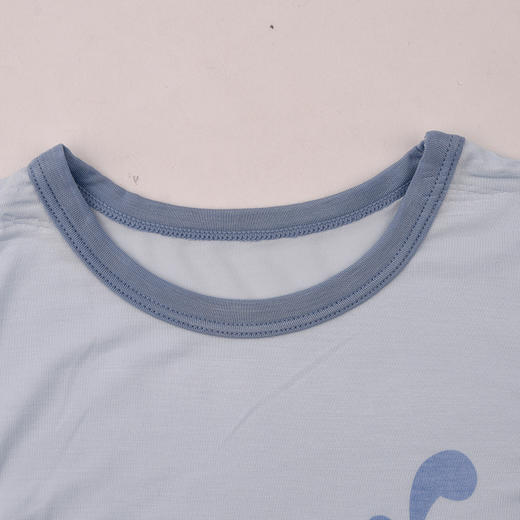 棉果果夏季男童小宝宝套装家居服防蚊5A抗菌莫代尔套头套装（小）M211302425217 商品图2