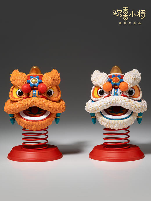 欢喜小将《吉祥如意醒狮》潮玩艺术品手办玩具创意礼物桌面摆件 商品图1