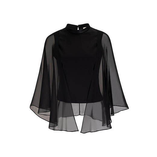 【林栖设计小店】桑蚕丝衬衣丝光棉宽松大袖复古2025夏季新品真丝上衣女1952128 商品图4