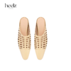 heelz设计师手工鞋履 ｜海风镂语包头镂空穆勒鞋3.5cm 商品缩略图2