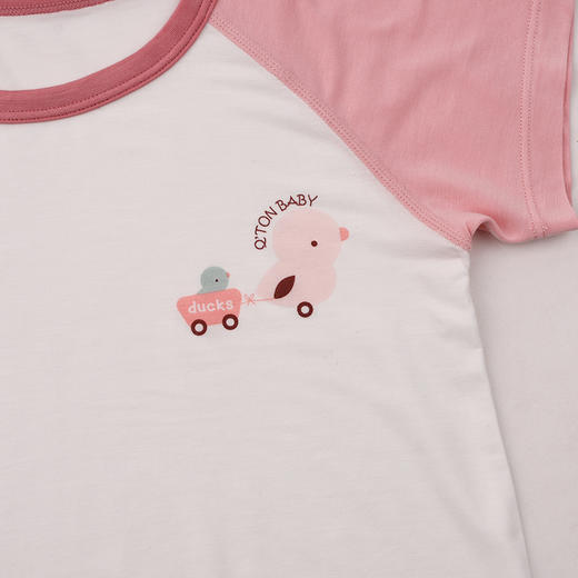 棉果果夏季女童家居服防蚊5A抗菌莫代尔套头套装（大）M221302425220 商品图4