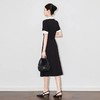 【高货wl】全新升级【铂金会员349/天猫469/差价120】(00559) 洛诗琳25春夏高级感职业裙气质撞色收腰短袖女新款连衣裙 商品缩略图1