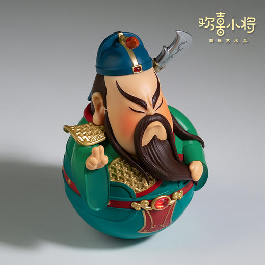 欢喜小将《钟馗弥勒月老财神关公》开运好物解压桌摆不倒翁礼物 商品图3