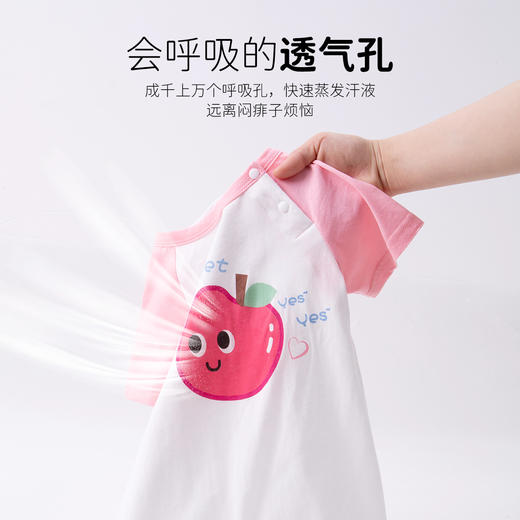 贝贝怡2025夏季新款女童短袖连体衣 商品图2