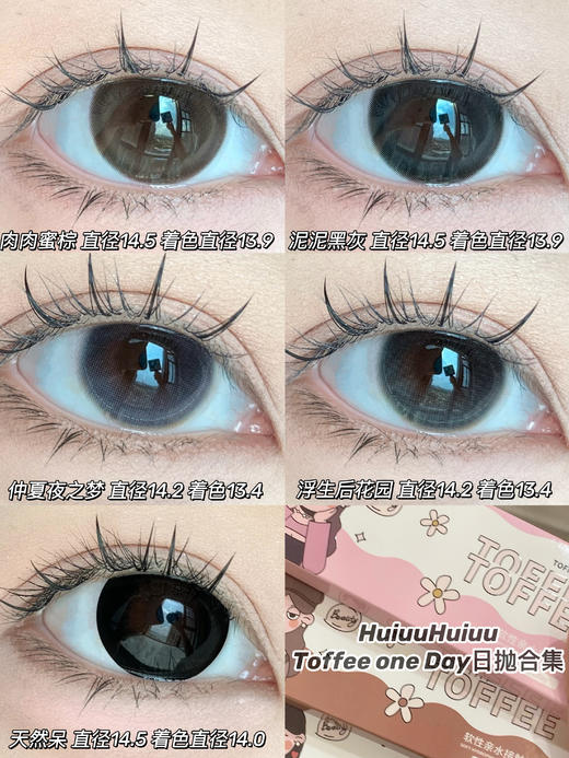 『日抛大直径』TOFFEE-日抛合集-14.5mm【日抛 度数0-800度 无525/575】 商品图0