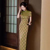 改良年轻款新中式2025春季新款复古民国风日常格子旗袍GSJ9202 商品缩略图3