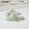 Barphil拖鞋室内家居2025年秋冬新款静音小香风新中式毛毛拖鞋女3020 商品缩略图6