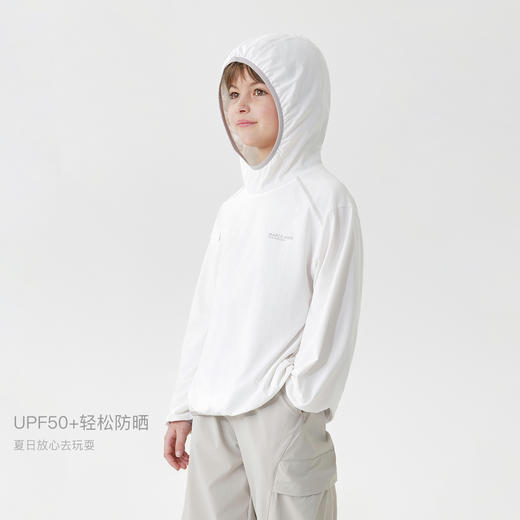 马克珍妮男女童防晒连帽运动衫 儿童T恤上衣2025年春装新款550309 商品图1