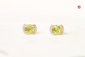 【逸梦】橄榄石耳钉