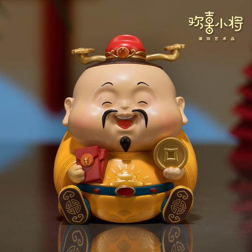 欢喜小将 潮玩艺术品 财富小分队 貔貅金蟾 国潮手办创意礼物摆件 商品图3