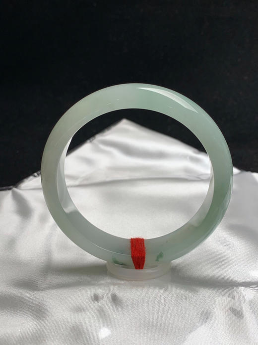 612554，57.8圈口，冰飘花正圈平安镯，冰晴底飘花，底子胶润有光感 商品图3