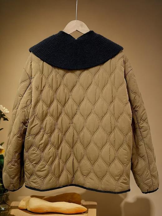 最后一件赔钱清货，退货勿下单！！宽松版-韩系8810可拆卸翻领绗缝夹棉外套-喜出 商品图3