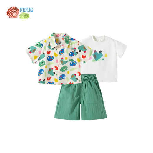 2025年贝贝怡夏季男童新款套装3件套ZB2ET053 商品图9