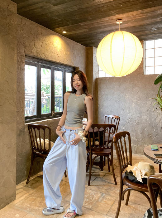 【169元任选2件】最后一波现货！2色慵懒阔腿休闲裤 商品图8