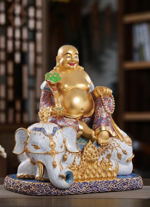 吉象弥勒景泰蓝摆件 商品图4