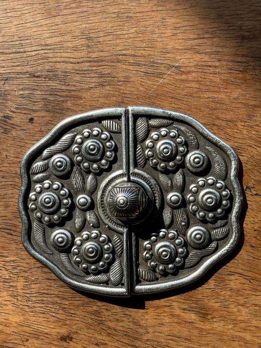 藏银錾宝相花纹服饰扣环，顺丰包邮 商品图0