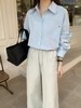 冰点价！仅限11.11！退货勿拍 爆款衬衫【新品】韩系棉质宽松纯色百搭衬衫-喜出 商品缩略图0