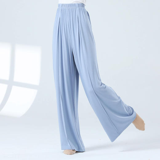 现代舞练功裤男女新款舞蹈服高腰直筒垂感阔腿裤古典舞瑜伽四季裤 商品图3