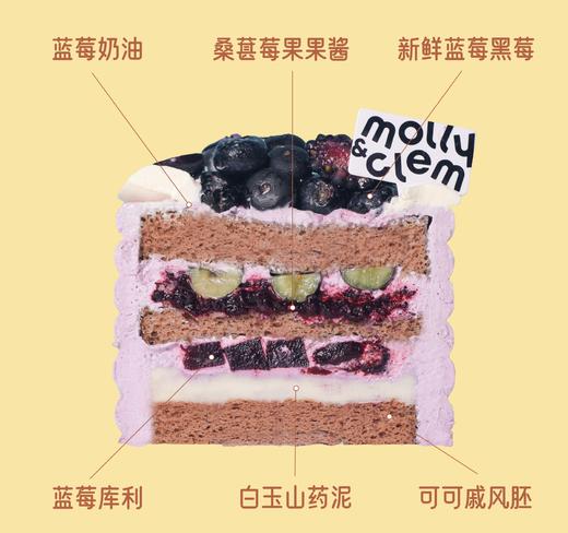 【林间莓语】蓝莓桑葚白玉山药奶油蛋糕 商品图1