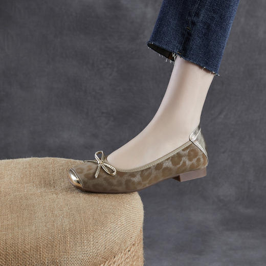 ZM 258339蝴蝶结法式低跟软底芭蕾鞋仙女风 商品图1