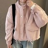 太划算了！！宽松版-韩系6778立领下摆抽绳夹棉外套-喜出 商品缩略图2