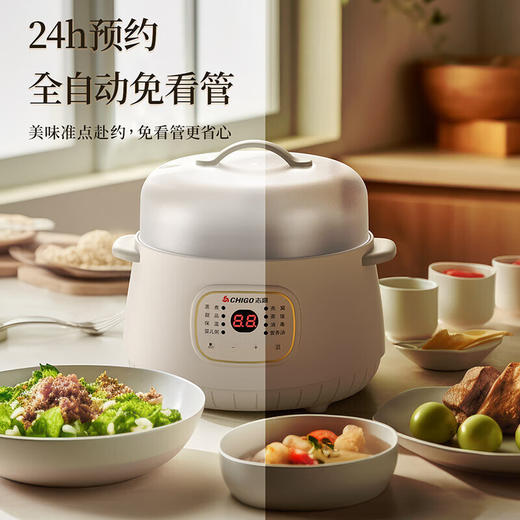 志高电炖盅_YK-DDGZ10_乳白色1L 商品图3