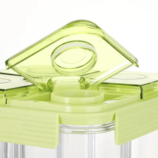 乐扣乐扣鲜享四分格密封储物罐绿色HTE957FU 商品图3