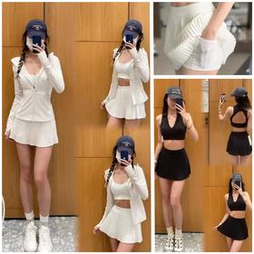 lulu同款纯情风琴A字百褶裙 ，四面弹力，防走光不透内裤，日常运动都能穿