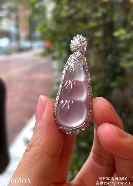 玻璃种福豆吊坠   82999【5280103】 商品图2