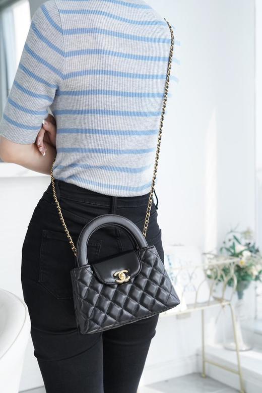 CHANEL香奈儿23K系列Kelly金标链条带手柄亮面小牛皮十色合集斜挎单肩手提包（HH） 商品图3