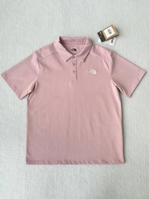 正品TNF 北面POLO衫25春夏吸湿翻领短袖速干T恤
纯棉面料，舒适透气，吸湿排汗。
吊牌齐全，洗唛齐全，防伪镭射标齐全。
黑色  藏蓝  石灰白 粉色
尺码MLXLXXL 商品图3