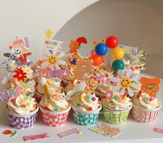 【优品系列】---小熊插件款【纸杯蛋糕】 商品图0
