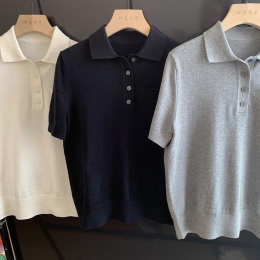 高品LP春夏知识分子针织Polo衫休闲通勤精梳棉短袖T恤 商品图11