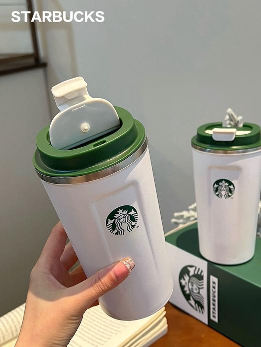 【星巴克经典小白绿咖啡杯】 容量：500 ml 商品图1