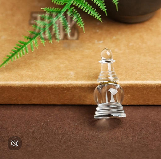 天然白水晶舍利塔摆件迷你佛塔原石精雕装藏舍利子甘露丸空瓶定制 商品图7